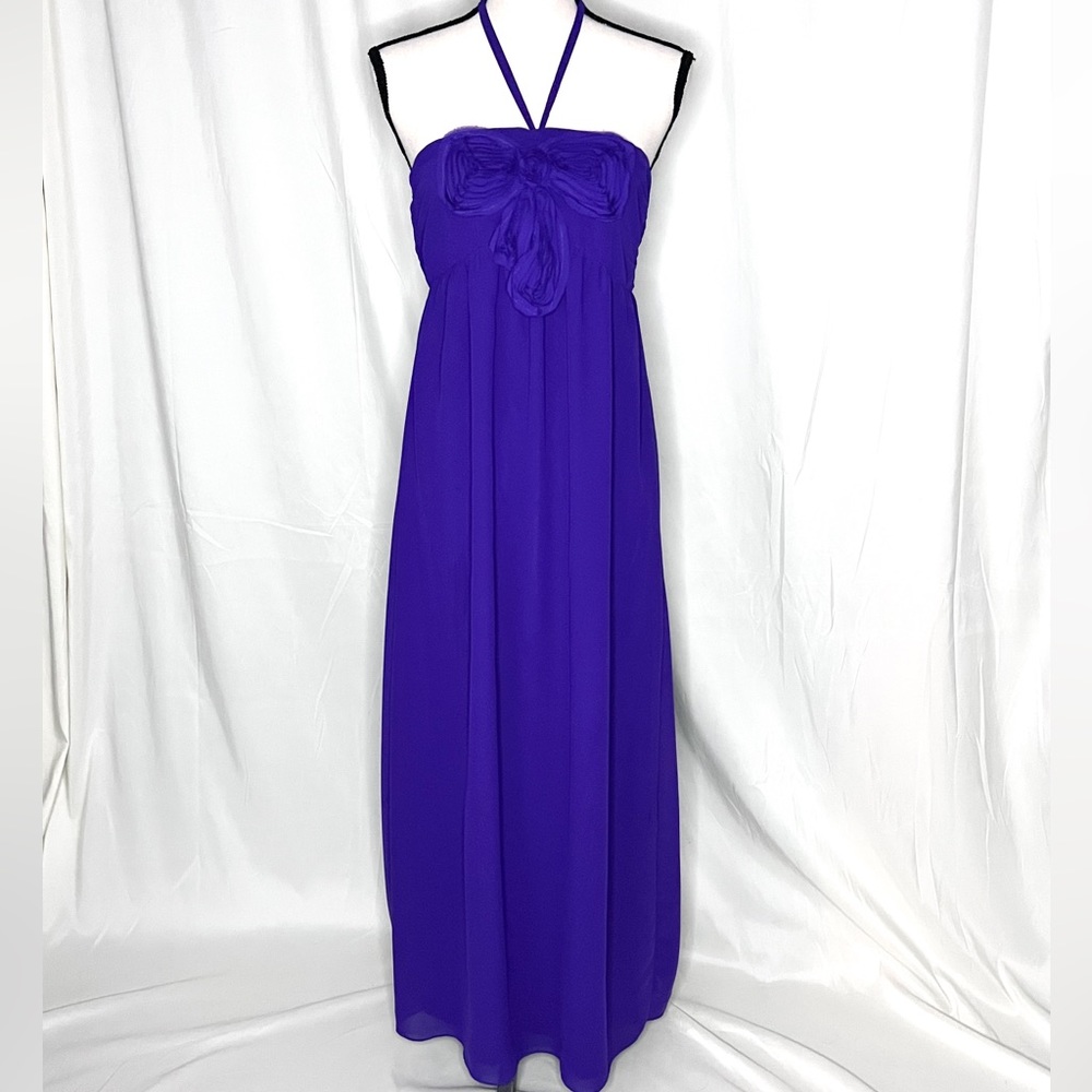 Purple Maxi Halter Dress